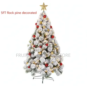 Luxury Snow Flocked Pine Christmas Tree