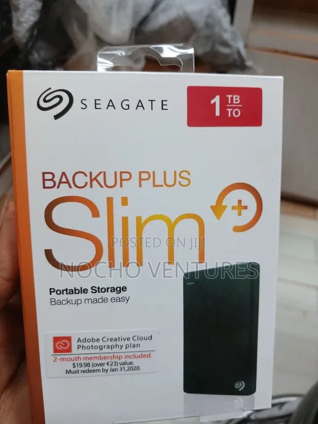 Seagate Backup Plus Slim 1TB External HDD - 1