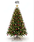 Decorated Pine Christmas Tree - 1