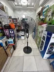 Brand New Solar Fan with Panel, 3 Bulbs, Remote - 3