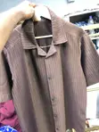 Ace Couture Unisex Brown Classic Fit Net Shirt - XL - 3