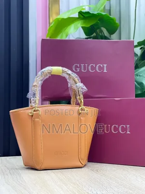 Gucci Inspired Bamboo Handle Mini Tote Handbag