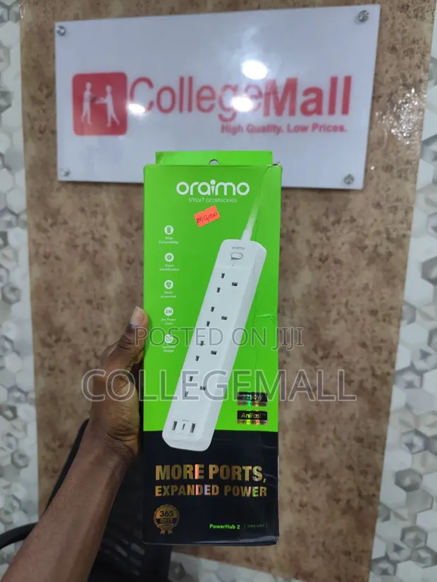Oraimo PowerHub 2-Socket Universal Adapter - 1