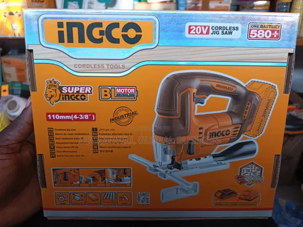 INGCO 110mm Cordless Jig Saw (Sabon Hannu) - 1
