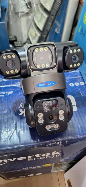Babban Kamara ta CCTV mai Lens Goma da Hasken Rana