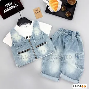 The Children's Place Denim Set - Blue (3-5Y)
