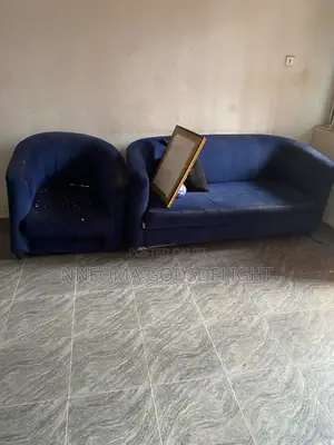 Used Sofa Set: 3-Seater and Single Seat Chairs