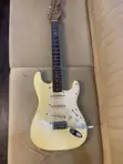 White Fender Stratocaster Electric Guitar - 1