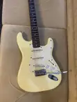 White Fender Stratocaster Electric Guitar - 2