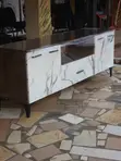 TV Stand Mai Tsawon 5ft Mai Leda da Kabad - Brown - 3
