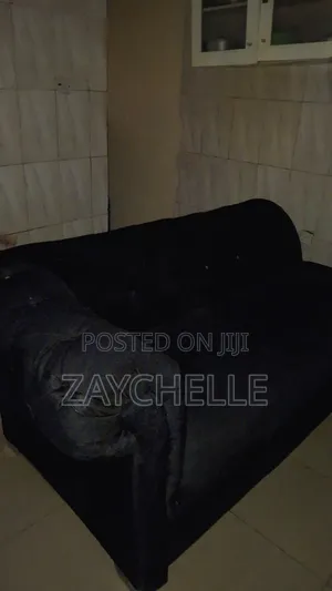 Large Black Couch - Seats 4