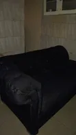 Large Black Couch - Seats 4 - 1