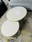 Home Interiors Marble Top Center Table Set - 1