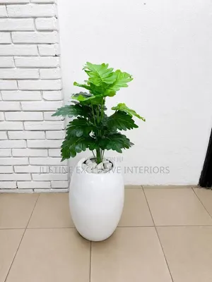 Artificial Palm Tree with Luxury White Vase