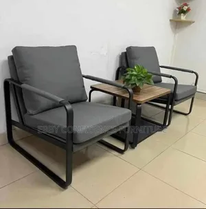 2 Single Sofa Chairs with Side Stool