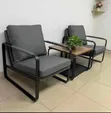 2 Single Sofa Chairs with Side Stool - 1