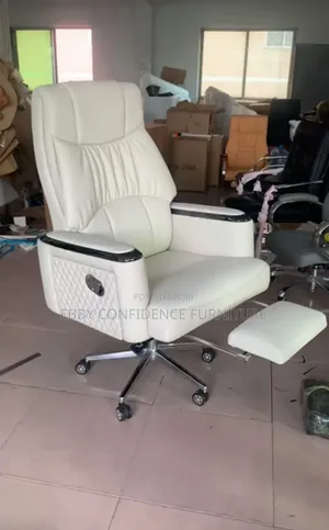 Executive Reclining Office Chair with Footrest - Brand New