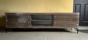 Brand New 70-Inch TV Console - Brown Wood