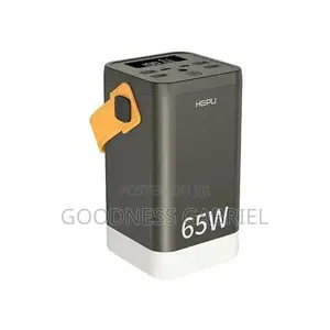 HEPU 65W Mai Sauri Cajin Power Bank na Laptop (Mai Jituwa da HP & MacBook)