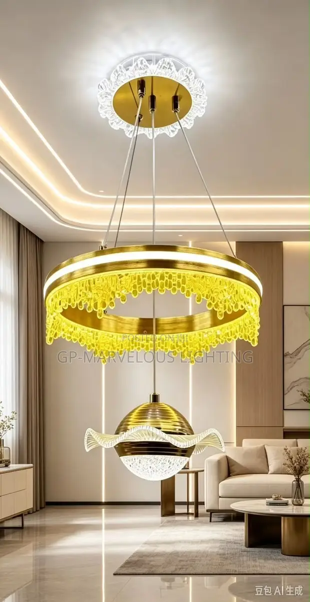 Modern Circular LED Chandelier - 1