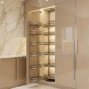 Ideal 6-Step Kitchen Pantry Unit - Silver