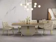 Oval Dining Table & Chairs - Light Luxury Slate - 2