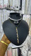 Nayola's Red Gemstone Necklace & Earrings Set - 2