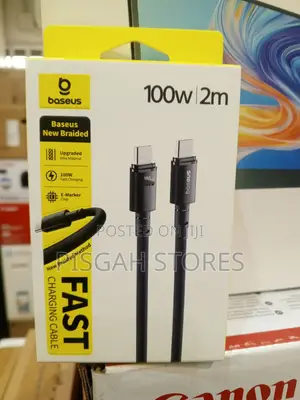 Baseus 100W Braided USB-C to USB-C Cable 2M Black