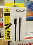 Baseus 100W Braided USB-C to USB-C Cable 2M Black - 1