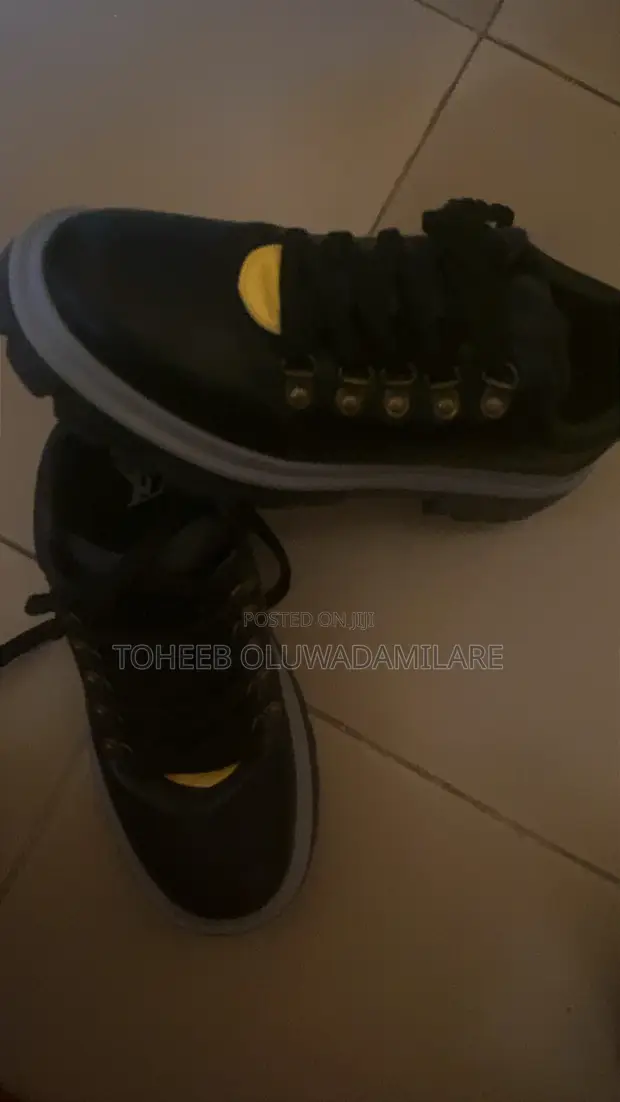 Louis Vuitton LV Trainer Sneakers - Black Leather - 1