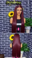 Chinese Bone Straight Human Hair Wig 32" with 2x6 Closure - 1