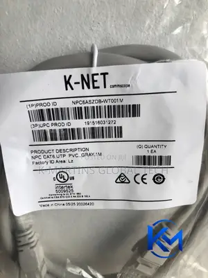 KNET Cat6 Ethernet Patch Cord 1M RJ45 Network Cable