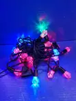 Fitilar LED masu launi don ado - siffofin fure da tauraro - 2