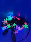 Fitilar LED masu launi don ado - siffofin fure da tauraro - 5