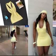 Zara Jallabiya Mai Launi Yellow na Vlies/Viscose - Sabuwa - 2