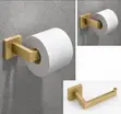 Brand New Brushed Gold Tissue Holder - 1