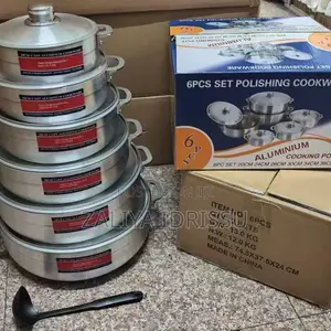 6-Piece Aluminum Polish Cookware Set