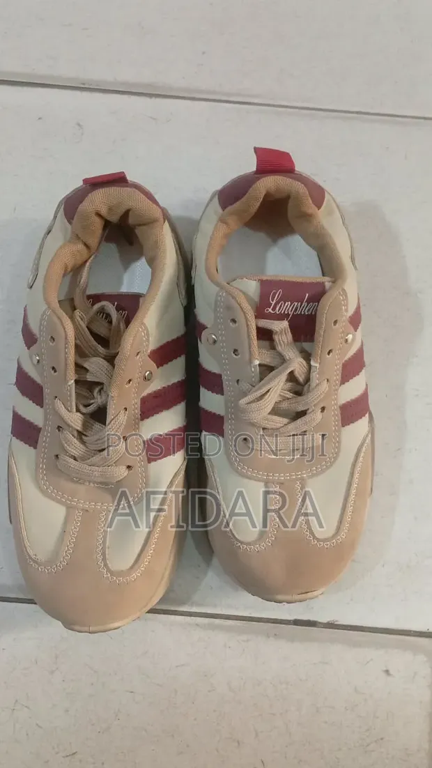Used Multicolor Canvas/Faux Leather Sneakers - Size 38 - 1