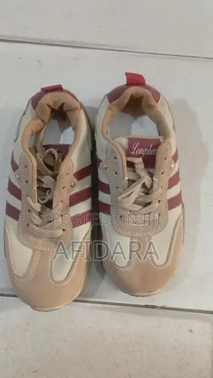 Used Multicolor Canvas/Faux Leather Sneakers - Size 38