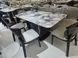 Glossy Dining Table with 6 Leather Chairs - 2