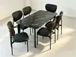 Ingantacciyar Dining Set na Marmara da Kujeru 6 - 1