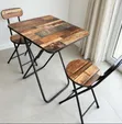 Home Interiors Folding Dining Set - 4 Chairs - 3