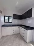 Home Interiors L-Shape Kitchen Cabinet with Marble Top - 1