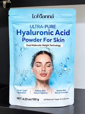 Ultra-Pure Hyaluronic Acid Powder for Skin (120g)