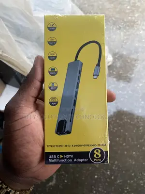 USB-C 8-Port Hub Dock tare da HDMI, PD, USB 3.0, Ethernet