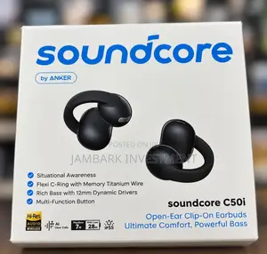 Soundcore C50i Open-Ear Clip-on Headphones - Black