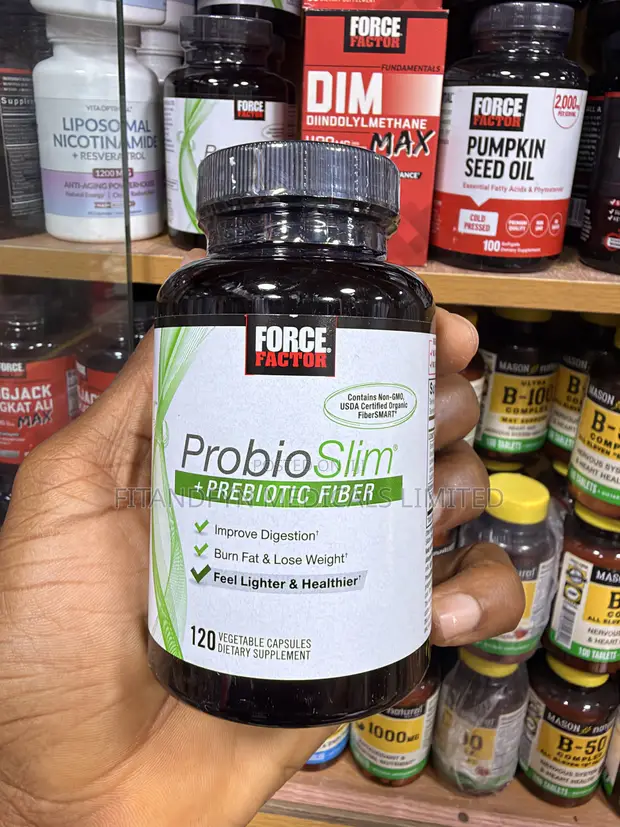 Force Factor ProbioSlim + Prebiotic Fiber (120 Capsules) - 1