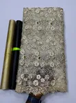 3D Beaded Mesh Lace Fabric - 2