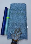 3D Beaded Mesh Lace Fabric - 4