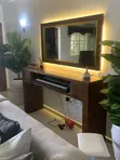 WHYTEWOOD Console Piano Table with Mirror - 2